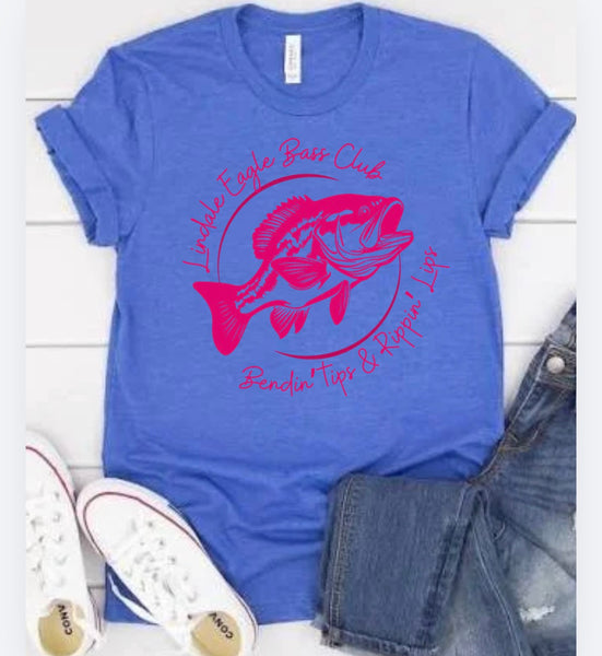 Lindale Eagle Bass Club - Rippin' Lips Pink